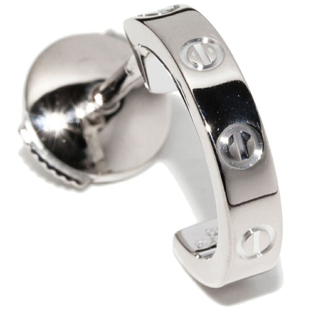 Cartier K18WG Mini Love Earring Single B80289